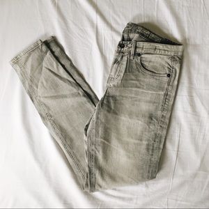 Grey wash madewell skinny jeans